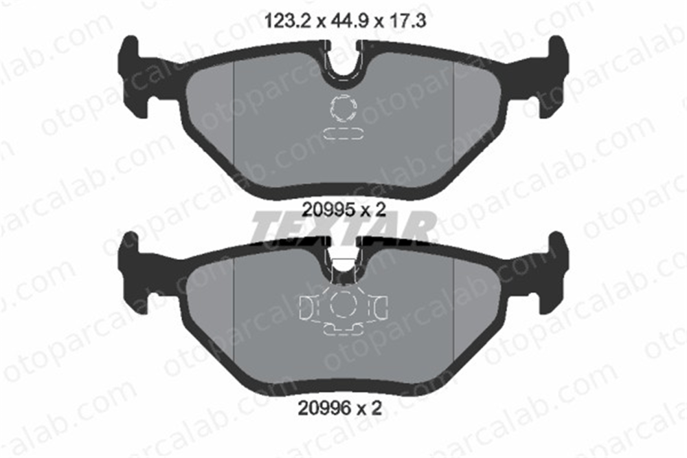 TEXTAR 2099501 Fren Disk Balata Arka BMW 5 5 Touring 34211160198 1157044
