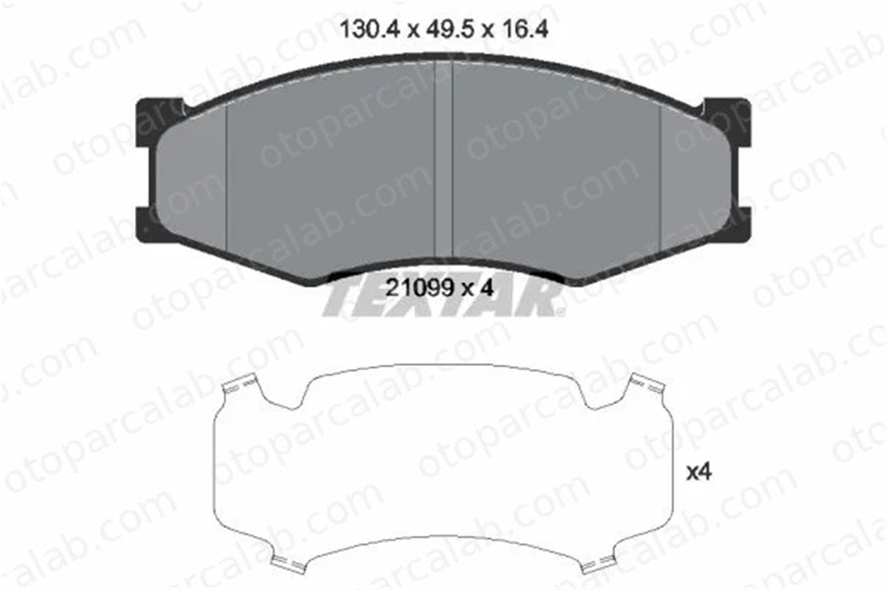 TEXTAR 2109901 Fren Disk Balata Ön NISSAN PICK UP BLUEBIRD 2109901 41060Y9525