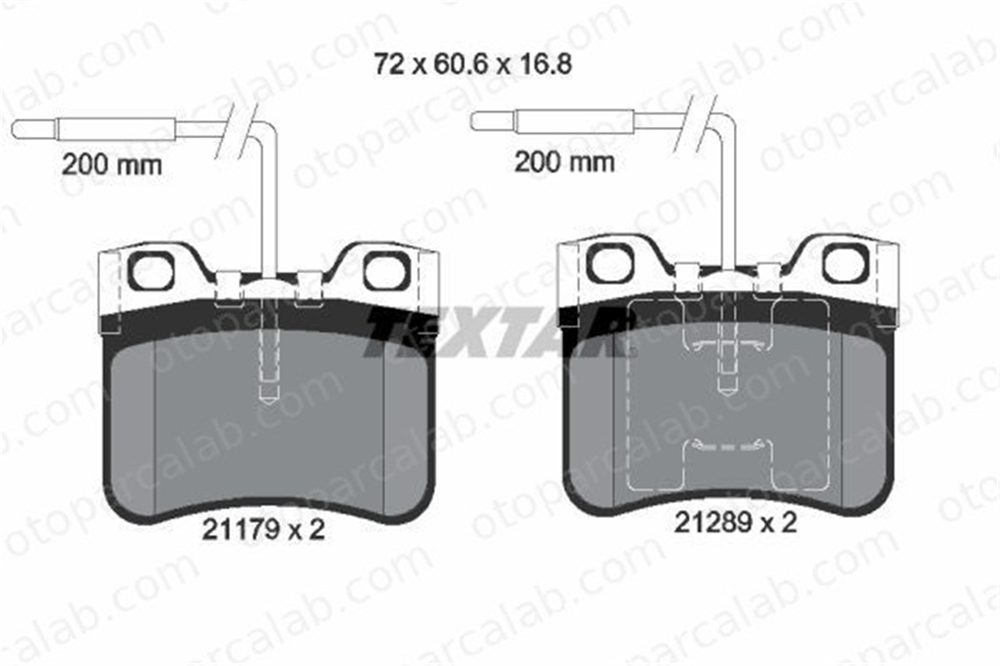 TEXTAR 2117902 Fren Disk Balata Ön CITROËN AX PEUGEOT 106 I 2117902 1617248780