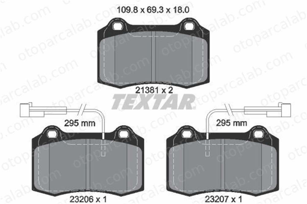 TEXTAR 2138103 Fren Disk Balata Ön CHRYSLER VIPER ALFA ROMEO GTV 2138103 71770978