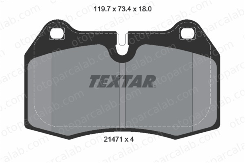 TEXTAR 2147102 Fren Disk Balata Ön BMW 7 8 34116761249 1161975