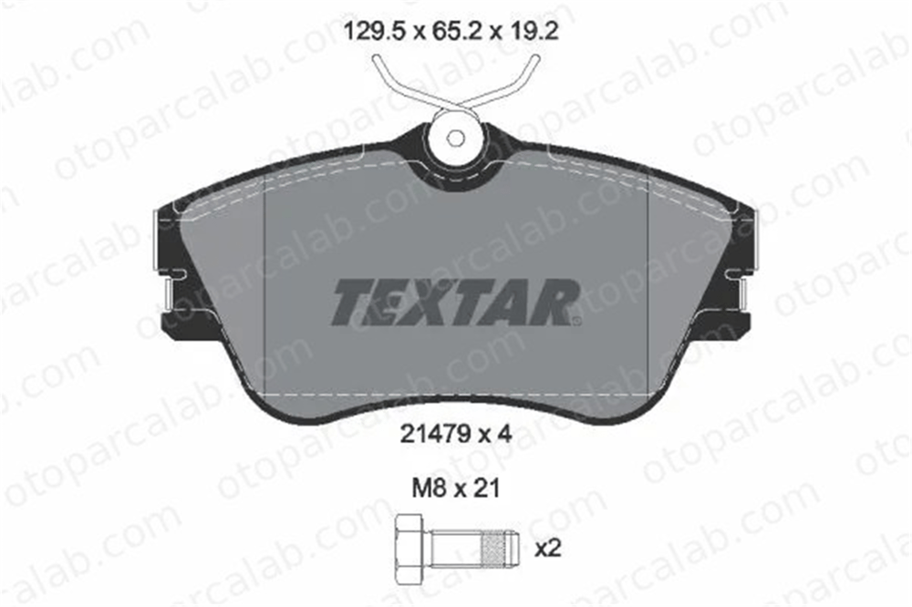 TEXTAR 2147902 Fren Disk Balata Ön VW TRANSPORTER T4 Minibüs/Otobüs TRANSPORTER T4 Panelvan/Van 701698151E 701698151D