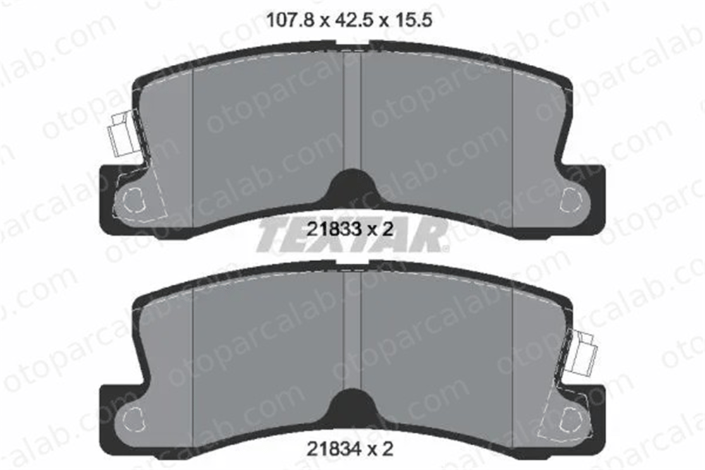 TEXTAR 2183301 Fren Disk Balata Arka TOYOTA CAMRY AVENSIS 446612110 0446612110