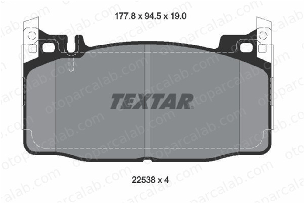 TEXTAR 2253801 Fren Disk Balata Ön MERCEDES-BENZ S-SERISI A0004205700 4204600