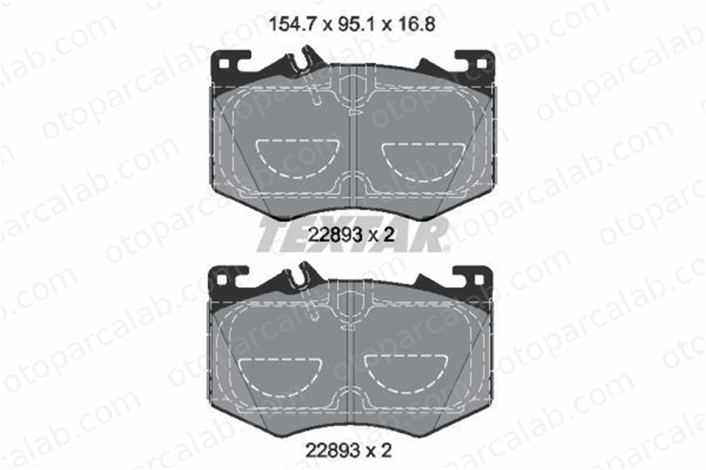 TEXTAR 2289301 Fren Disk Balata Ön MERCEDES-BENZ A-SERISI CLA A0004201103 4201103