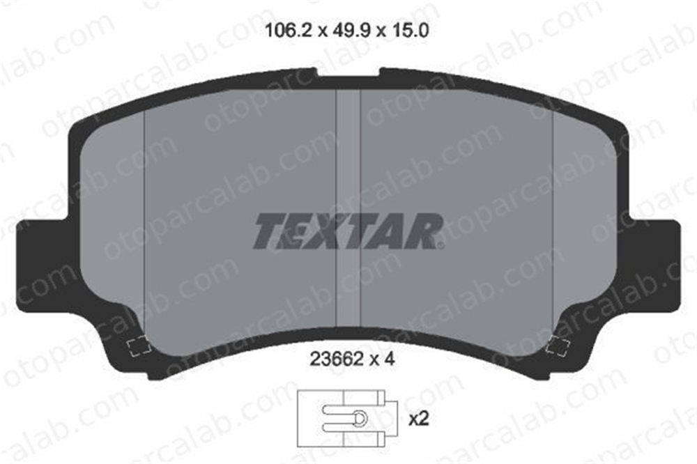 TEXTAR 2366201 Fren Disk Balata Ön SUZUKI WAGON R+ Hatchback CHERY A1 2366201 S213501080