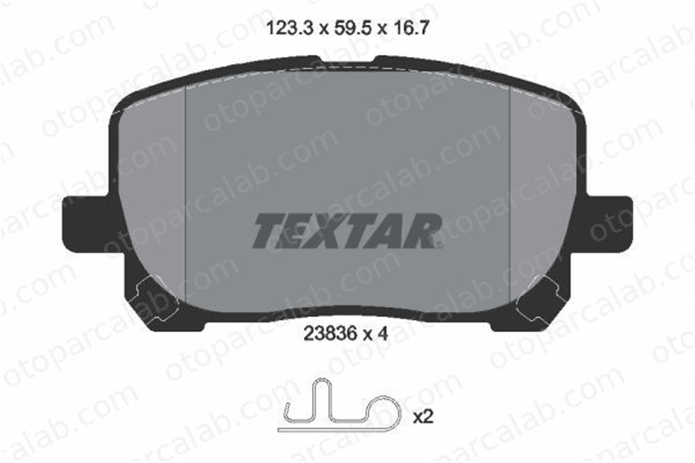 TEXTAR 2383601 Fren Disk Balata Ön TOYOTA AVENSIS VERSO 446502070 0446502070