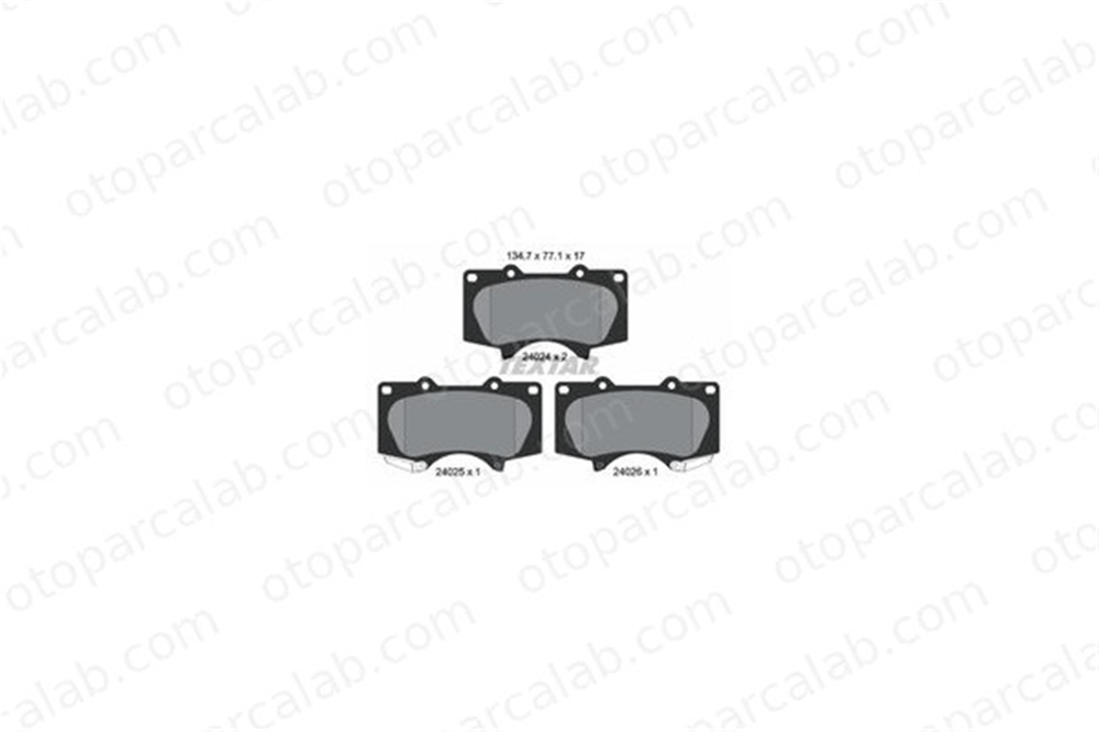 TEXTAR 2402403 Fren Disk Balata Ön TOYOTA LAND CRUISER PRADO HILUX VIII Pick-up 44650K360 04465-0K360