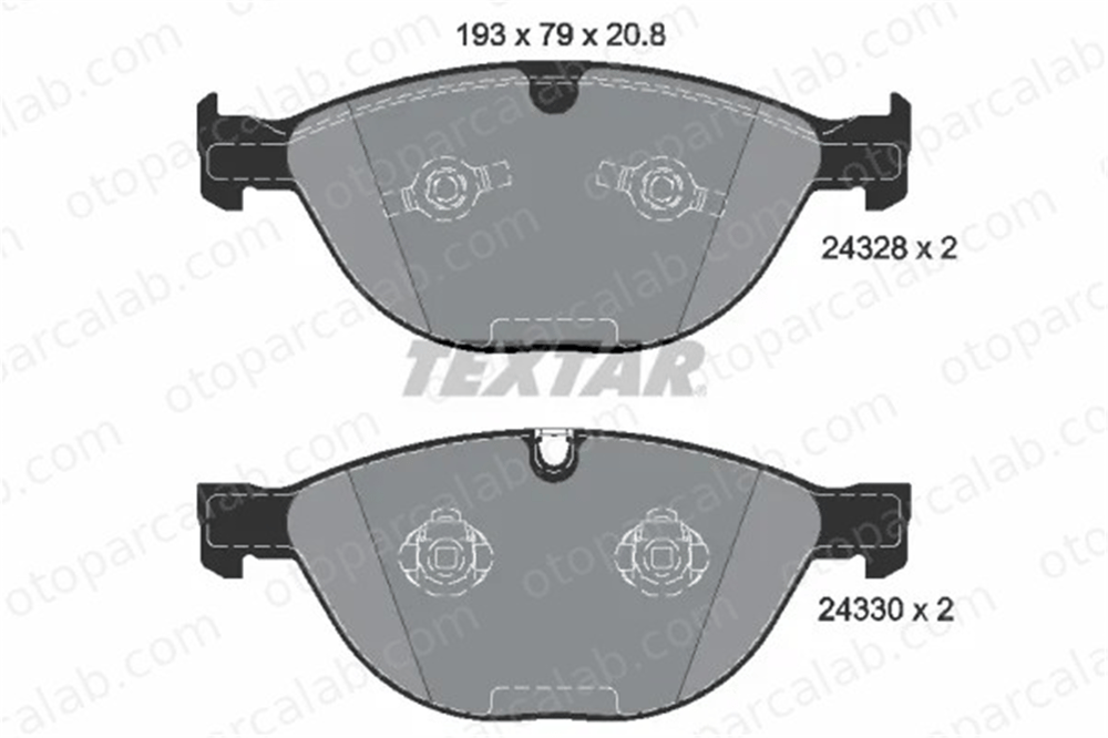 TEXTAR 2432801 Fren Disk Balata Ön BMW 5 5 Touring 34112284065 300361