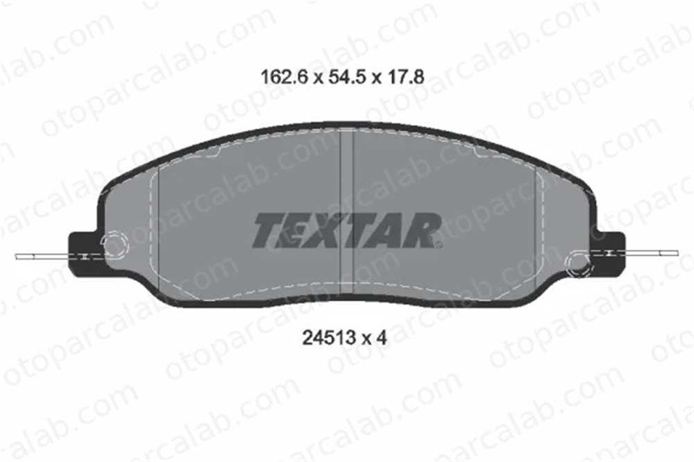 TEXTAR 2451301 Fren Disk Balata Ön FORD USA MUSTANG Coupe MUSTANG Convertible 7R332001AA 4R332001AB