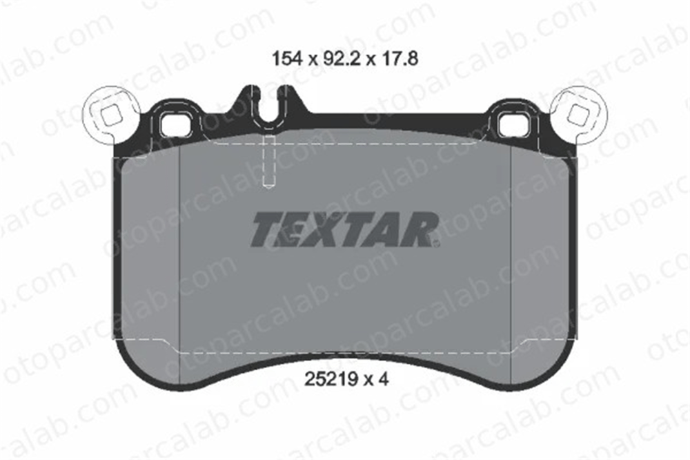 TEXTAR 2521901 Fren Disk Balata Ön MERCEDES-BENZ CLS CLS Shooting Brake A0074209920 4204104