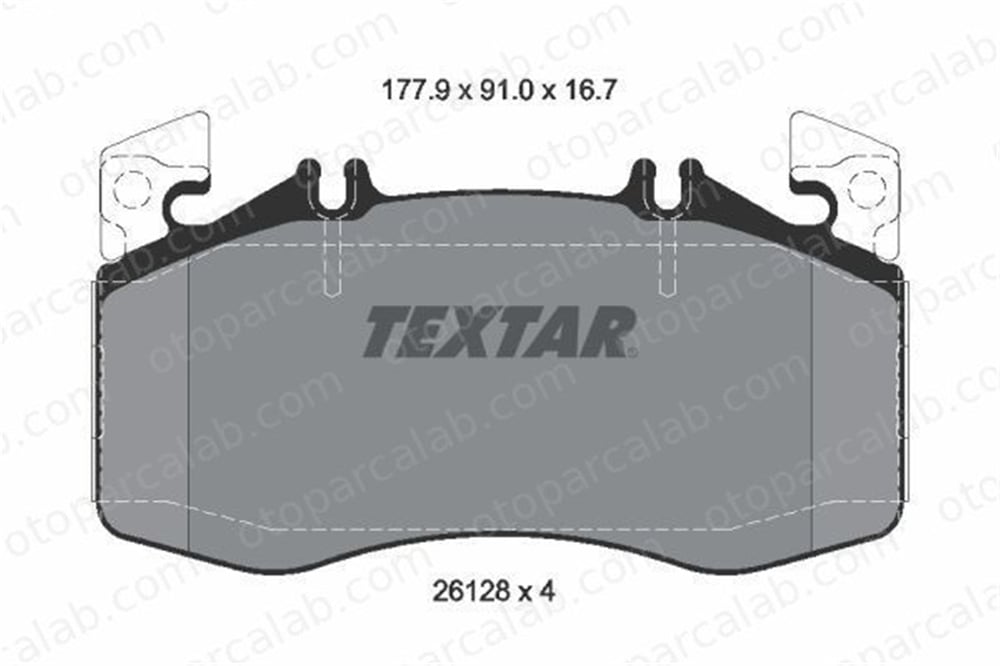 TEXTAR 2612801 Fren Disk Balata Ön MERCEDES-BENZ A-SERISI CLA A0004202203 4202203