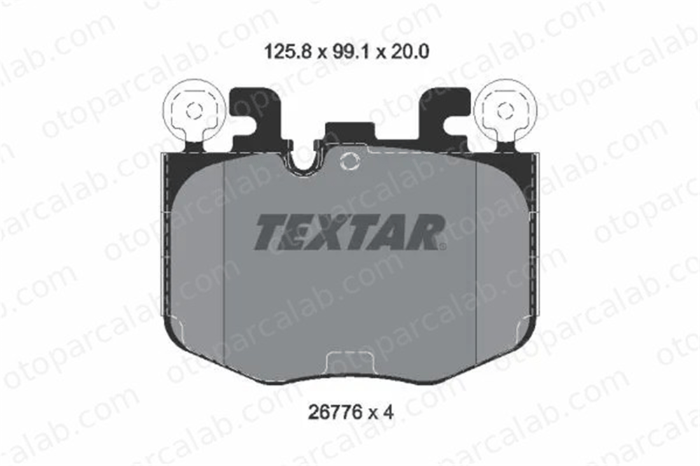 TEXTAR 2677601 Fren Disk Balata Ön BMW Z4 Roadster 4 Gran Coupe 34108844368 34108863322