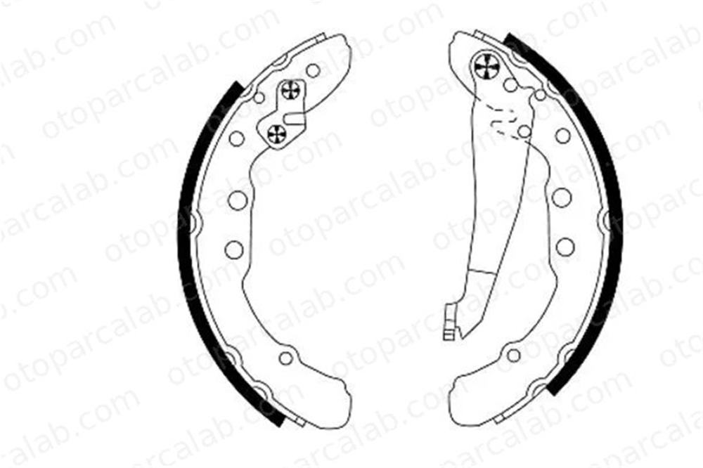 TEXTAR 91044400 Fren Pabuçlu Balata Arka AUDI 100 C3 Sedan 100 C3 Avant 357698525CX 357609525C
