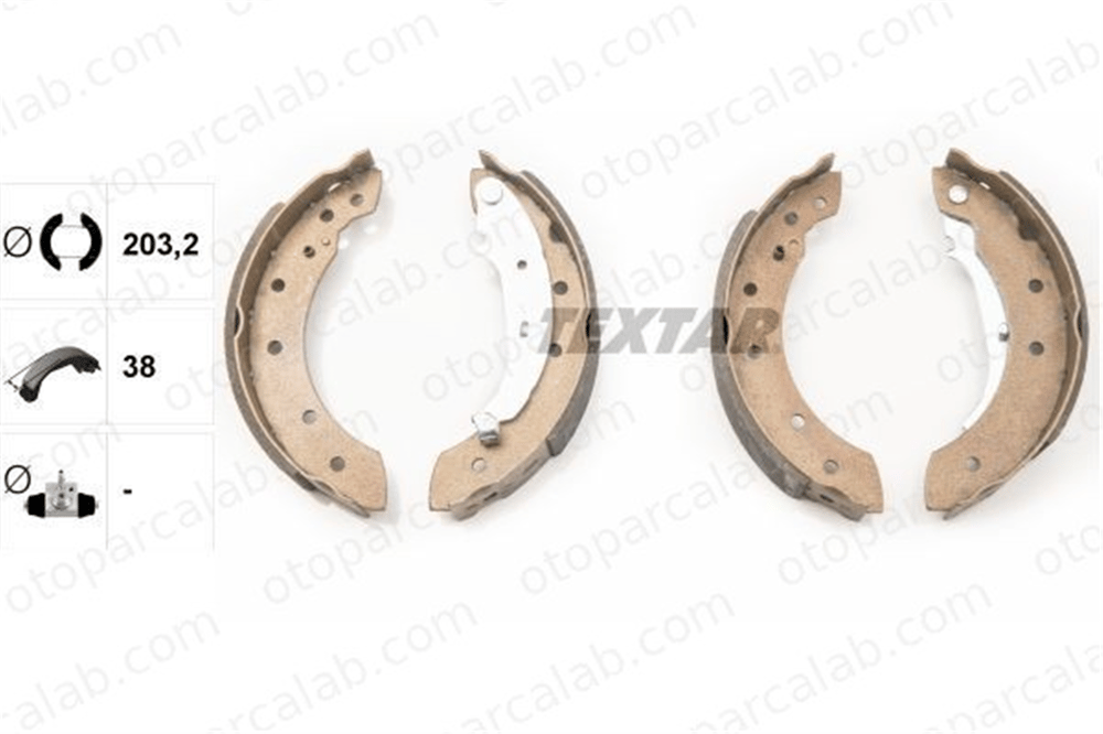 TEXTAR 91048000 Fren Pabuçlu Balata Arka RENAULT CLIO II CITROËN SAXO 4241J1 42414L