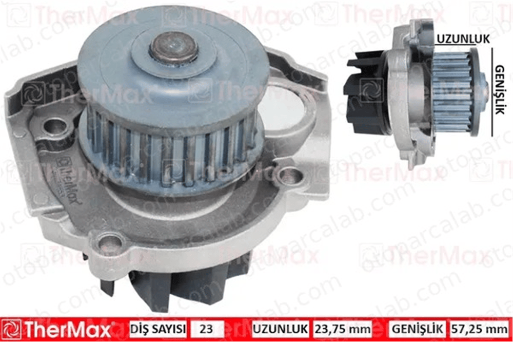 THERMAX T01.189 Devirdaim Su Pompası FIAT PUNTO PANDA 55221397 55204538