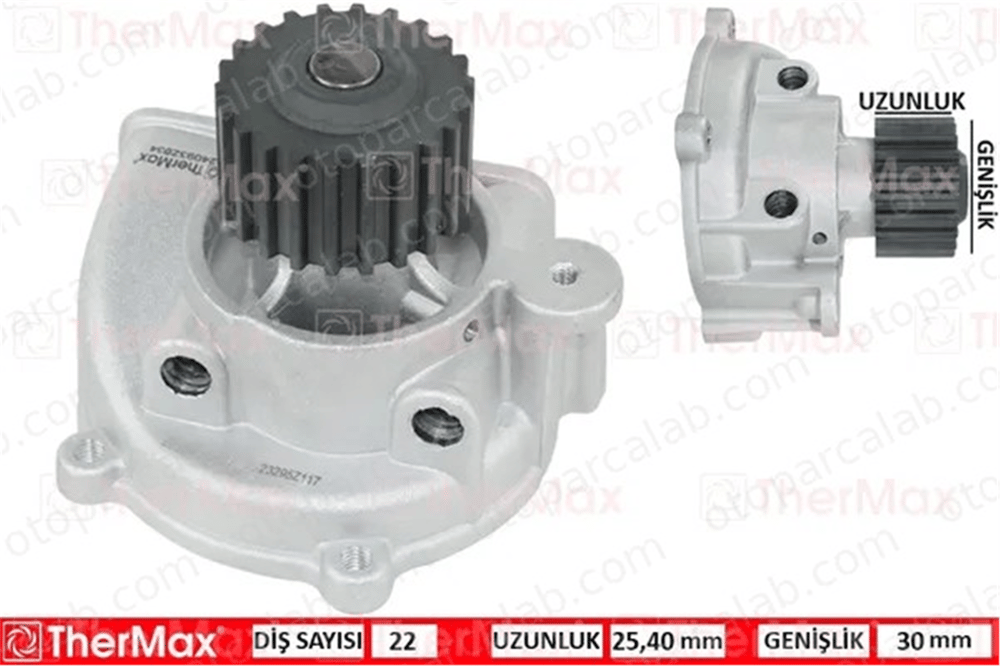 THERMAX T01.107 Devirdaim Su Pompası MAZDA E Panelvan/Van SUZUKI VITARA OK04R15010 OK71015010