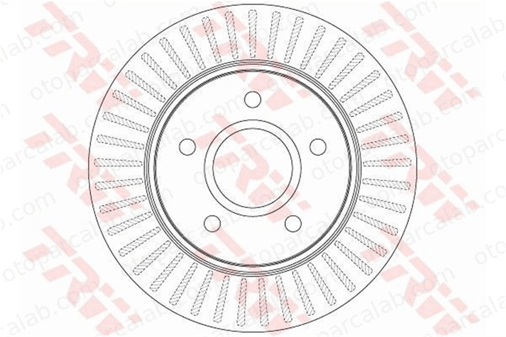 TRW DF6253S Fren Disk Ayna Ön Sağ ve Sol FIAT FREEMONT DODGE JOURNEY 68032944AA 68032944AB