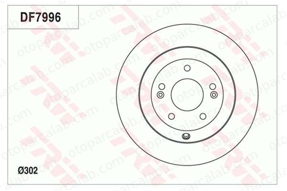 TRW DF7996 Fren Disk Ayna Arka Sağ ve Sol HYUNDAI SANTA FÉ III KIA SORENTO II 584112P000 584112W010