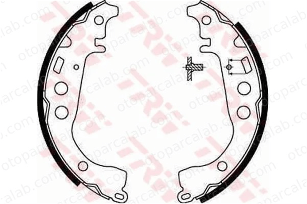TRW GS8673 Fren Pabuçlu Balata Arka TOYOTA YARIS YARIS VERSO 44950D070 044950D070