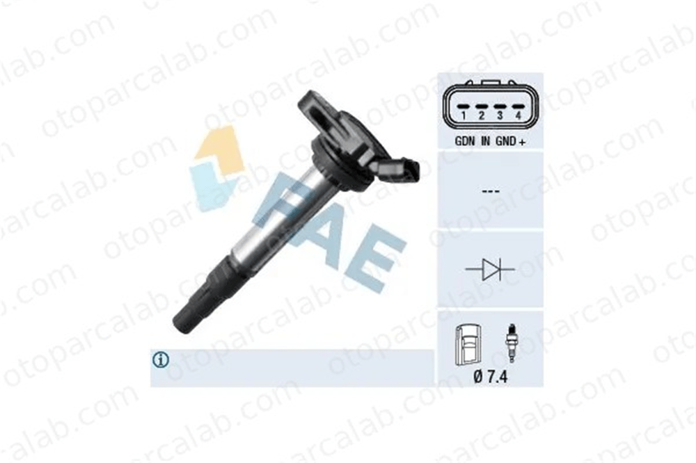 TWINS 16666 Ateşleme Bobini TOYOTA AURIS COROLLA Sedan 9091902252 9091902258