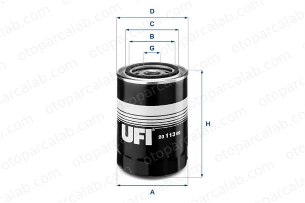 UFI 23.113.00 Yağ Filtresi MASERATI INDY BORA 2311300 41020