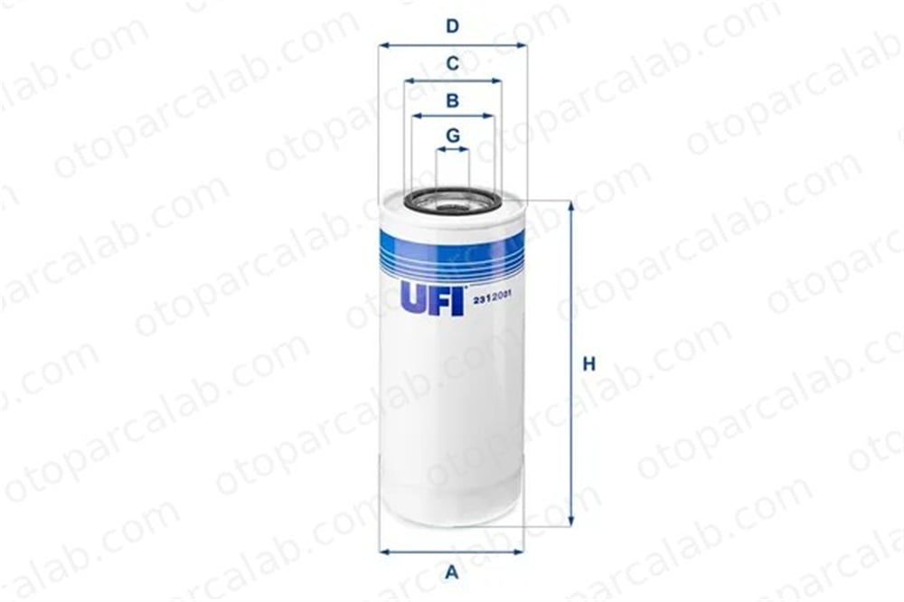 UFI 23.120.01 Yağ Filtresi MAN F90 TGS I 2312001 79026104