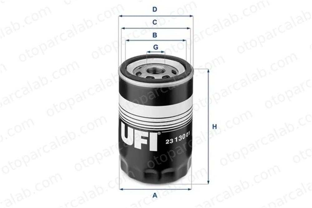 UFI 23.130.01 Yağ Filtresi AUDI 100 C3 Sedan 100 C3 Avant 2313001 12028497