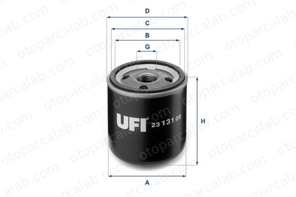 UFI 23.131.00 Yağ Filtresi FORD ESCORT III ORION II 7S7G6714CA 52706