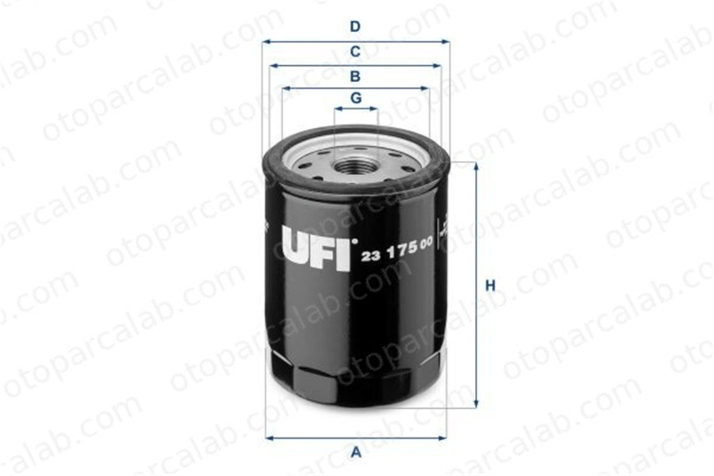 UFI 23.175.00 Yağ Filtresi FIAT UNO RITMO 2317500 60574554