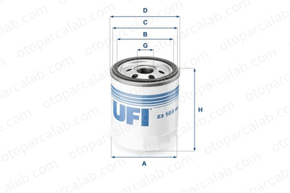 UFI 23.188.00 Yağ Filtresi FORD FIESTA I FIESTA III 2318800 1109A6