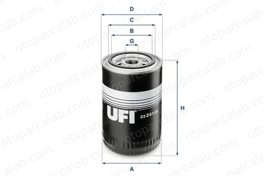UFI 23.241.00 Yağ Filtresi FENDT Farmer Favorit 74115561 074115561