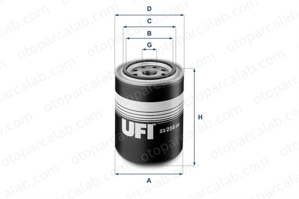 UFI 23.256.00 Yağ Filtresi NISSAN PICK UP CABSTAR E 1520843G00 1112652