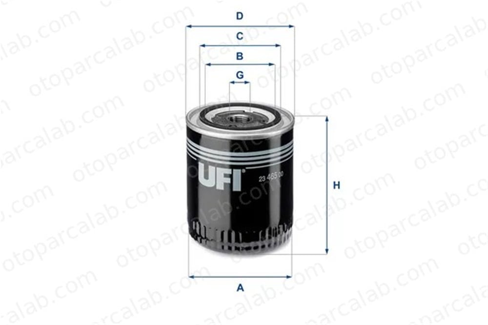 UFI 23.465.00 Yağ Filtresi AUDI A6 C5 Avant A6 C5 2346500 78115561D