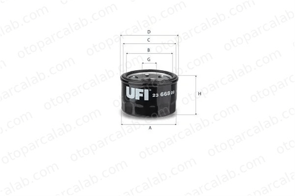 UFI 23.668.00 Yağ Filtresi DAIHATSU TERIOS SUZUKI GRAND VITARA I 90915TA005 90915TA00582
