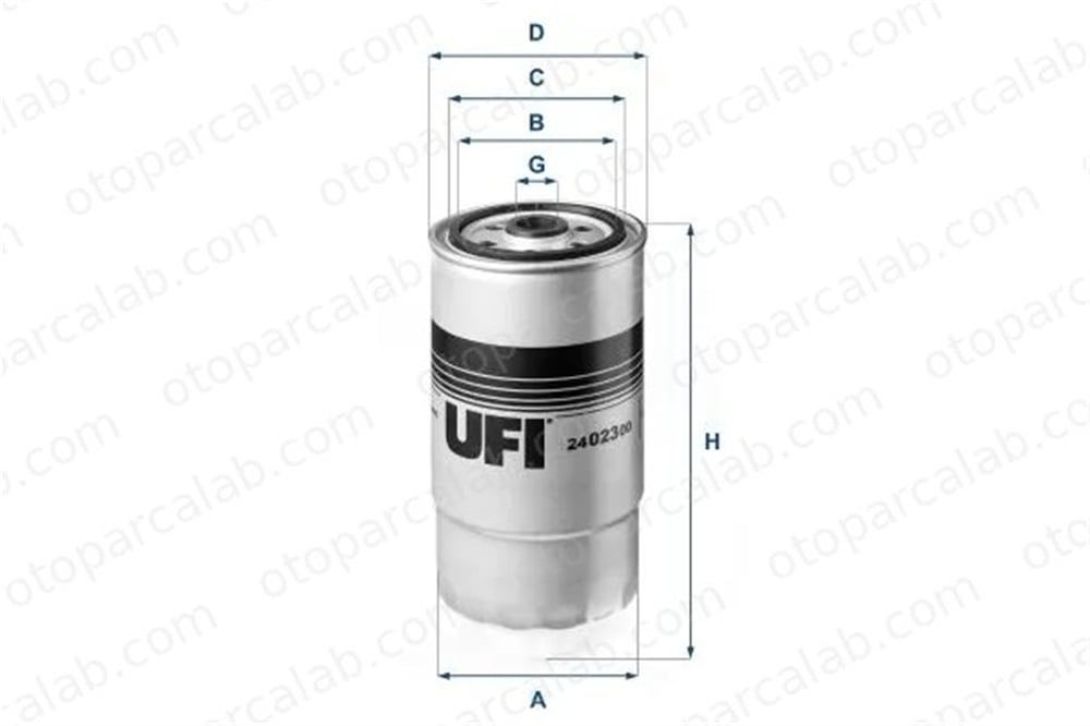 UFI 24.023.00 Yakıt Filtresi BMW 5 DEUTZ-FAHR AGROTRON 2402300 45312014F