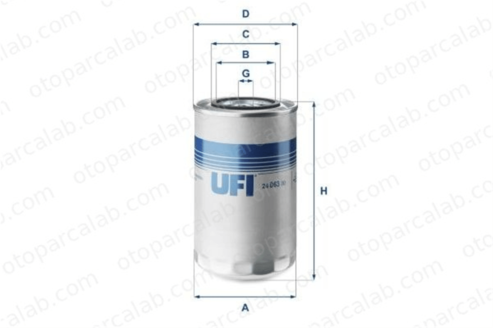 UFI 24.063.00 Yakıt Filtresi IVECO STRALIS II EUROCARGO V 2406300 ER5801465413