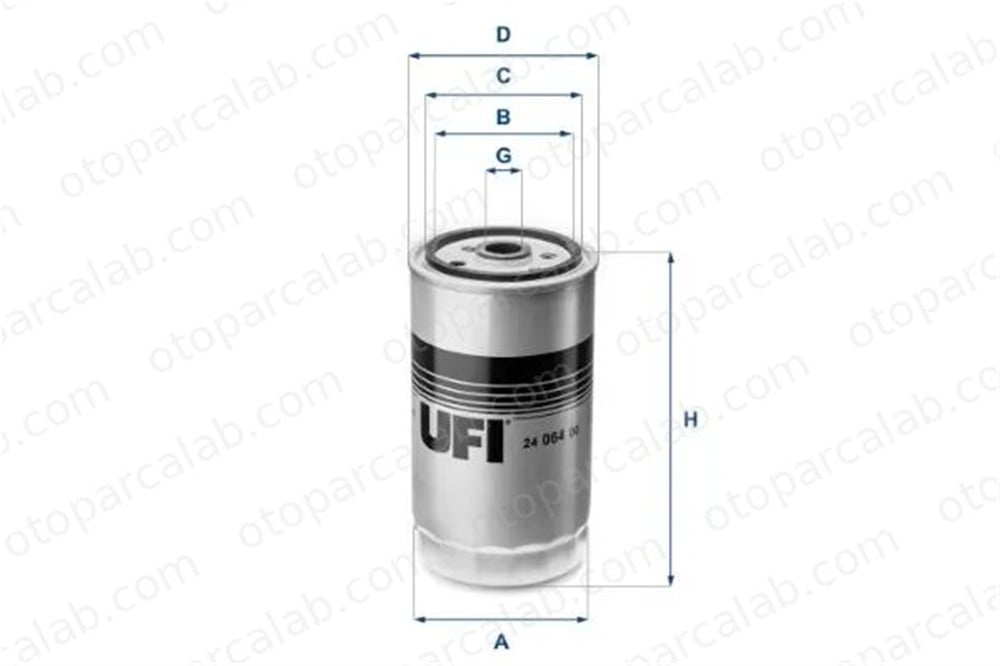 UFI 24.064.00 Yakıt Filtresi RENAULT TRUCKS MIDLINER PREMIUM 2 2406400 13322245006