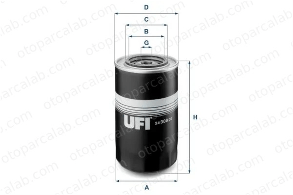 UFI 24.308.00 Yakıt Filtresi FIAT 90 66 2430800 48004
