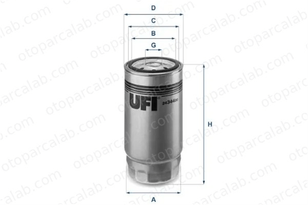 UFI 24.344.00 Yakıt Filtresi BMW 3 3 Compact 2434400 13327786647