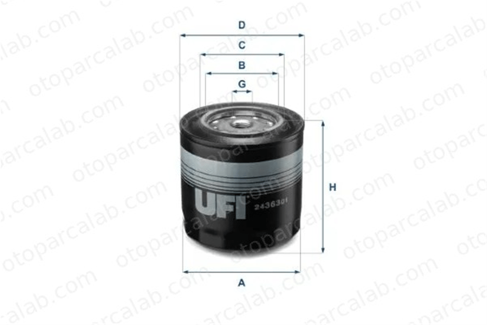 UFI 24.363.01 Yakıt Filtresi FIAT DUCATO Panelvan/Van DUCATO Platform şasi 2436301 4780270