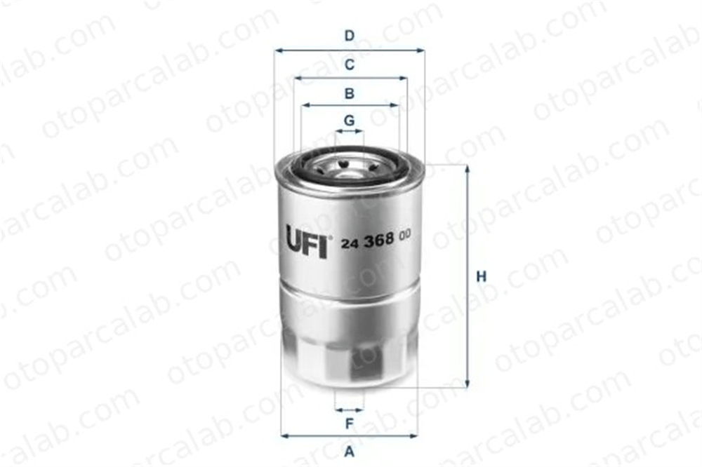 UFI 24.368.00 Yakıt Filtresi ISUZU MIDI Panelvan/Van MIDI Minibüs/Otobüs 2436800 2330087710