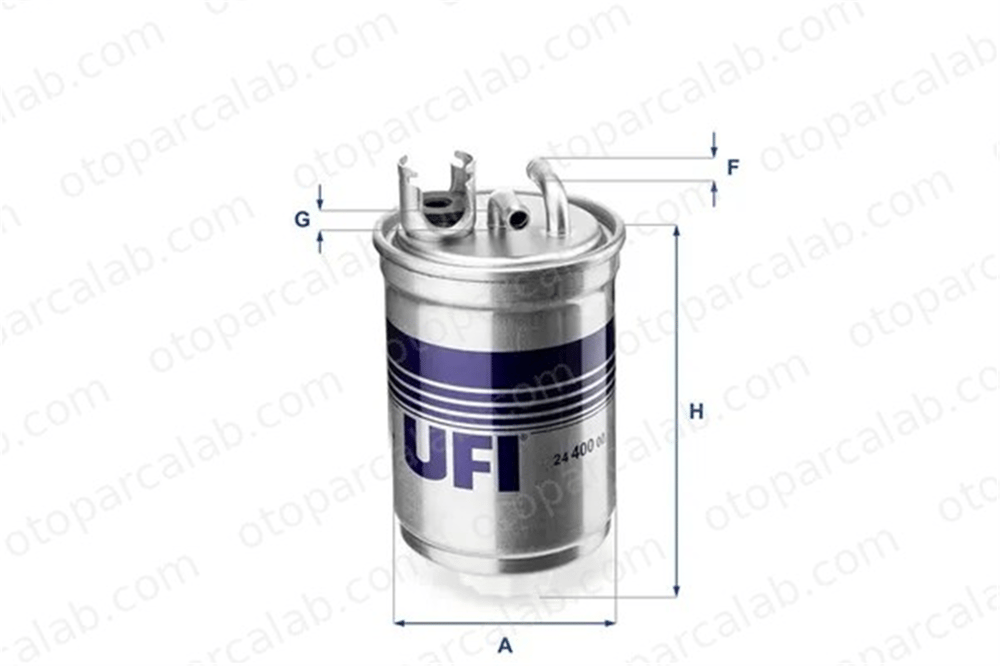 UFI 24.400.00 Yakıt Filtresi SEAT INCA VW POLO III 6N0127401C 6N0127401D