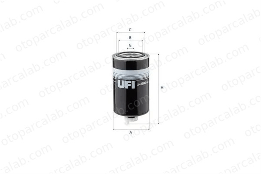 UFI 24.503.00 Yağ Filtresi MERCEDES-BENZ 123 Sedan T1 Platform şasi 3308638 3315843