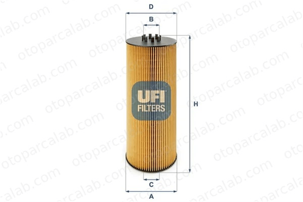 UFI 25.006.00 Yağ Filtresi MERCEDES-BENZ AROCS ACTROS MP4 / MP5 2500600 687100