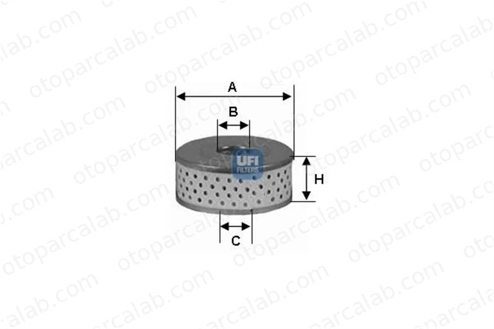 UFI 25.577.00 Yağ Filtresi PORSCHE 356 Coupe 356 Cabriolet/Speedster 2557700 11996030
