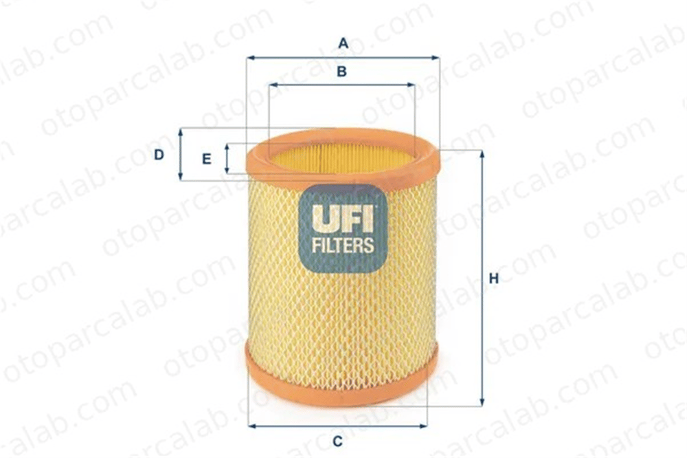 UFI 27.196.00 Hava Filtresi CITROËN AX ZX 95658433 1444A7