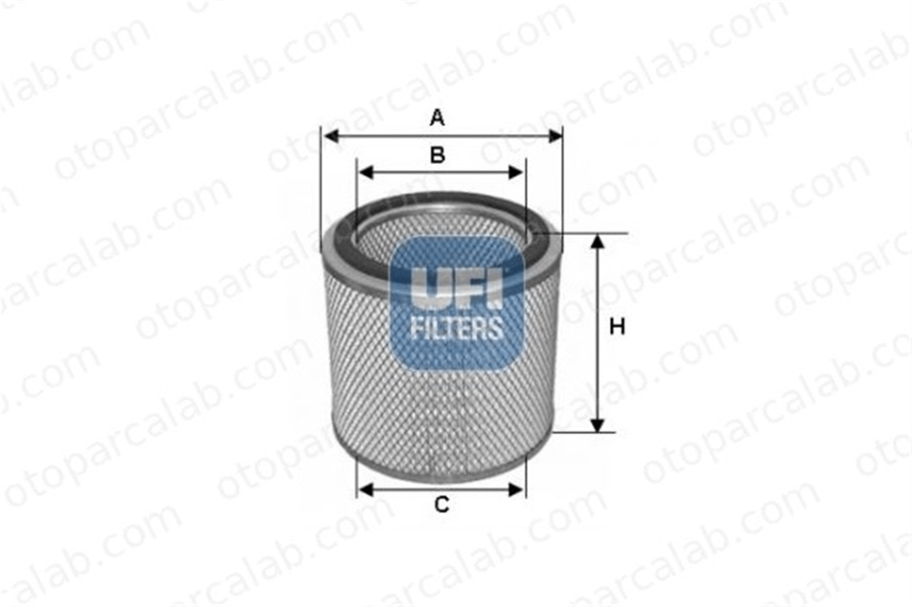 UFI 27.724.00 Hava Filtresi MAN F90 MERCEDES-BENZ AROCS 595603 595604