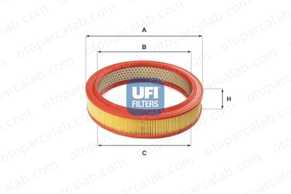 UFI 30.802.01 Hava Filtresi AUDI 80 B2 Sedan VW PASSAT B2 Variant 75524148 95558218