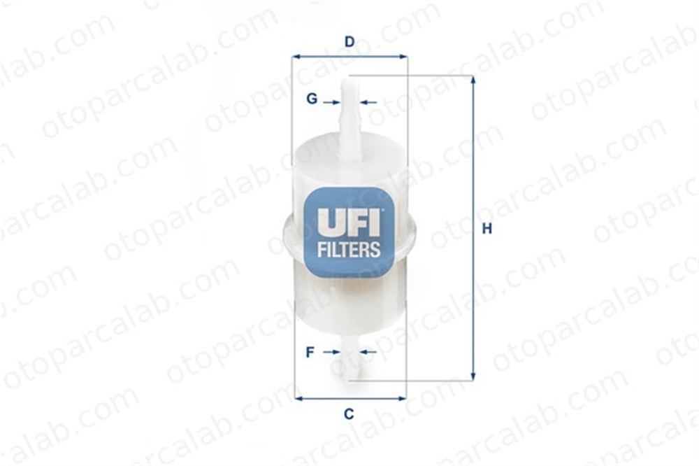 UFI 31.001.00 Yakıt Filtresi ALFA ROMEO 33 PEUGEOT 205 II 3100100 5429192